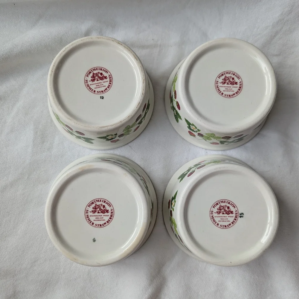 Vintage Portmeirion Summer Strawberries Ramekins Discontinued - 4